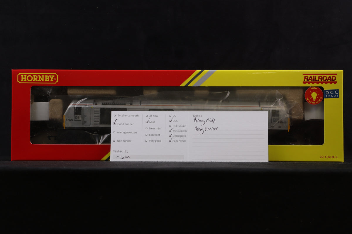 Hornby Railroad Plus OO R30178 Class 67 &#39;67029&#39; &#39;Royal Diamond&#39; DB Rail, DCC Fitted