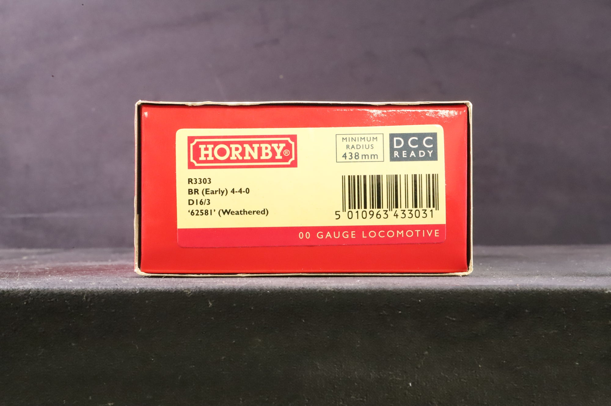 Hornby OO R3303 Class D16/3 '62581' BR Black E/C Weathered