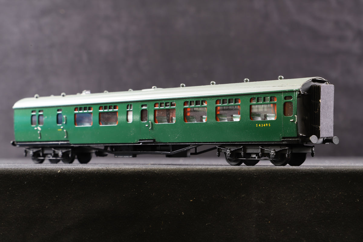 Lawrence Scale Models OO Rake Of 4 SR Green Bulleid Coaches Require TLC