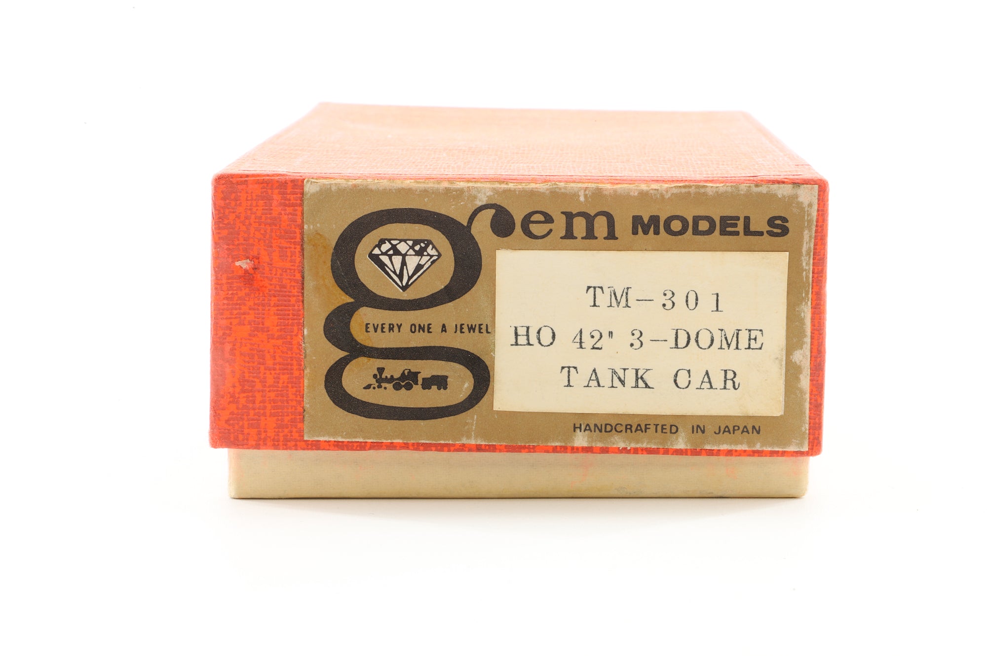 GEM Models HO Brass TM-301 Tank Car 'MAGNOLIA' 3-dome 42' Weathered