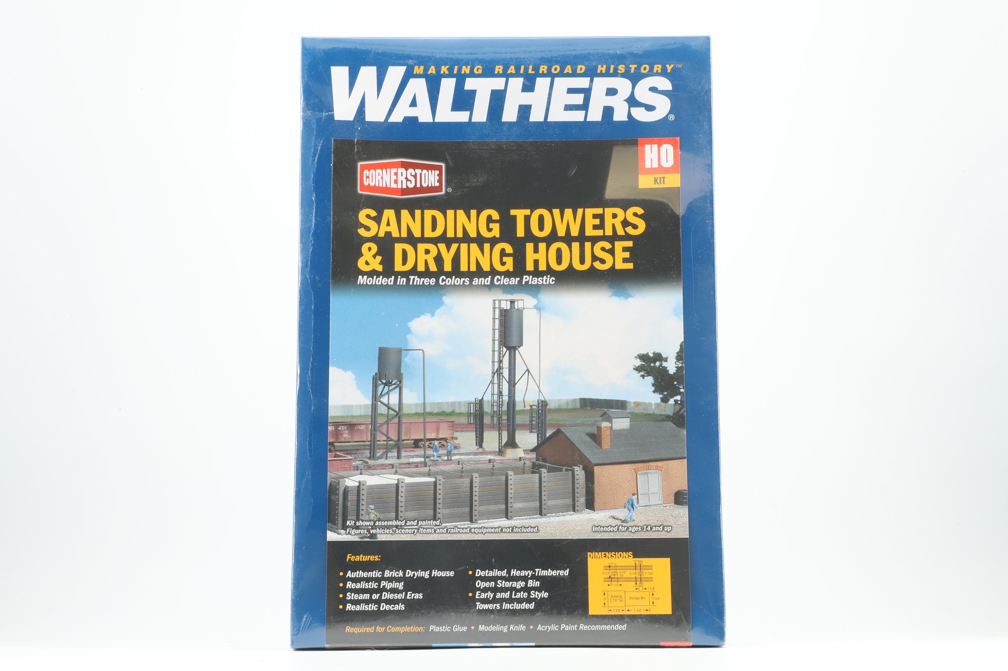 Walthers HO 933-3182 Sanding Towers & Drying House Kit