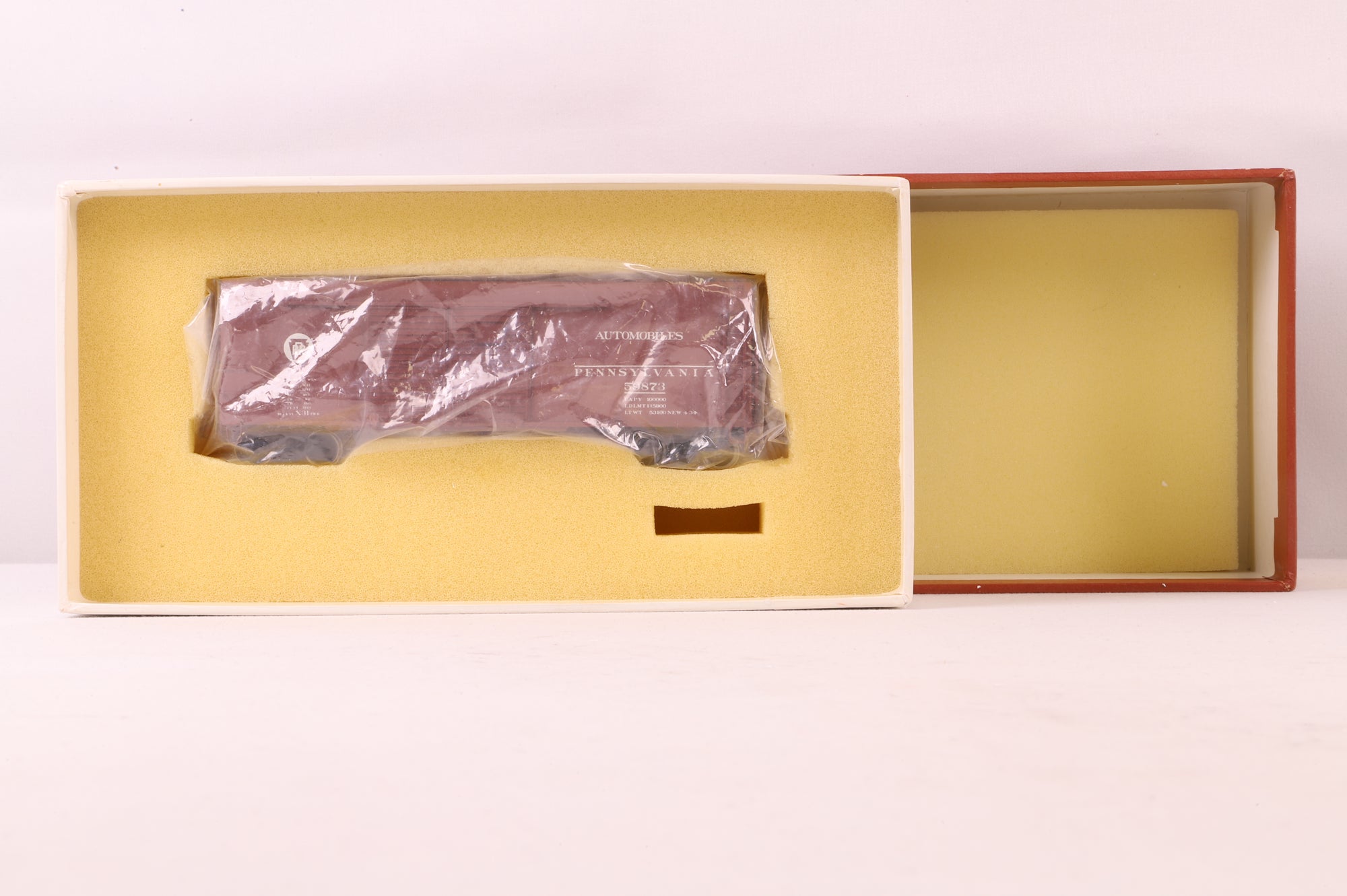 W&R Enterprises HO Brass 3235 Box Car Auto PRR Round Roof Double Door 40' 4/4 '59873'