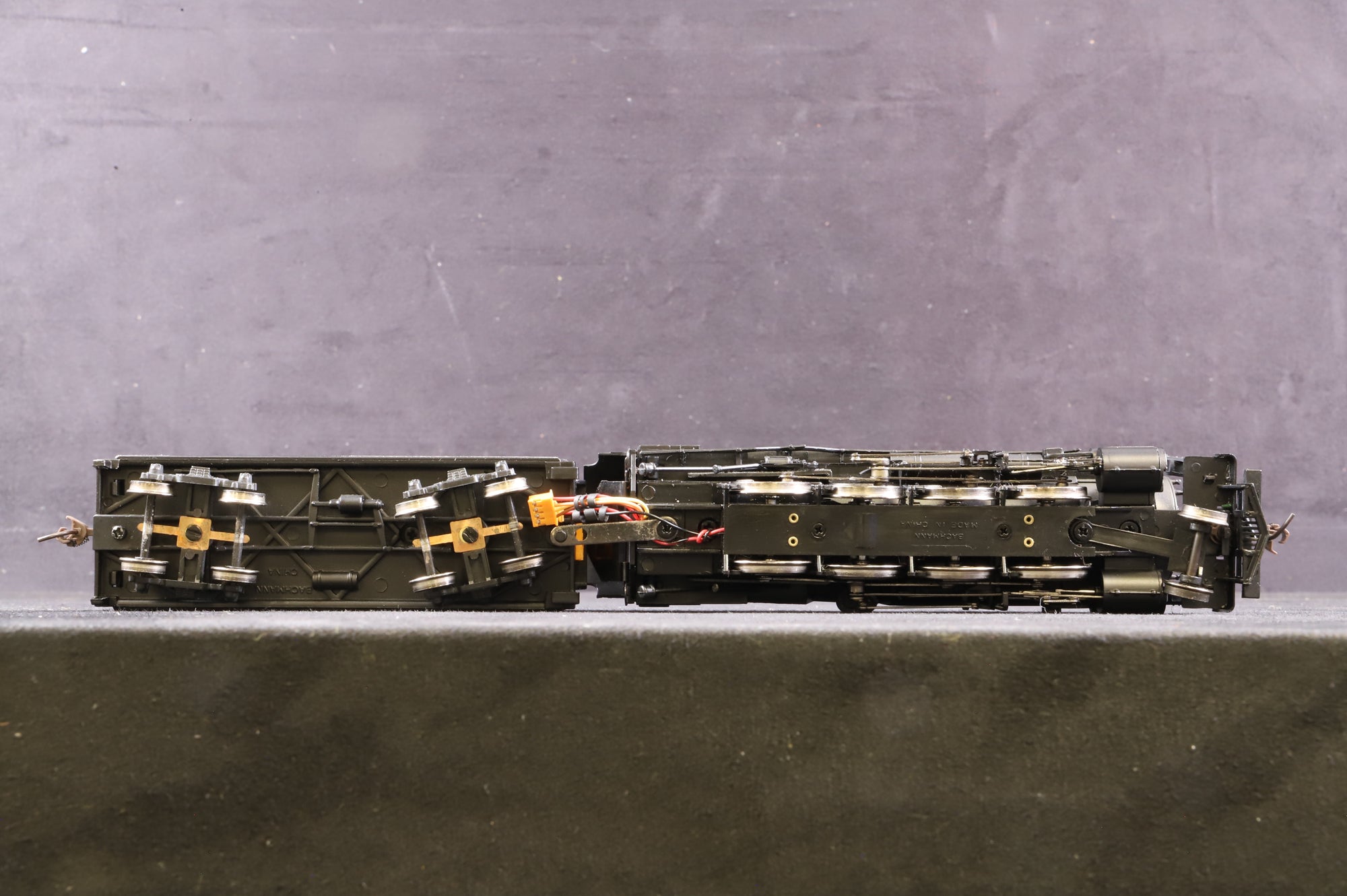 Spectrum HO 11410 Baldwin 2-8-0 Consolidation & Tender Steam Loco, Unlettered Black, DCC Fitted