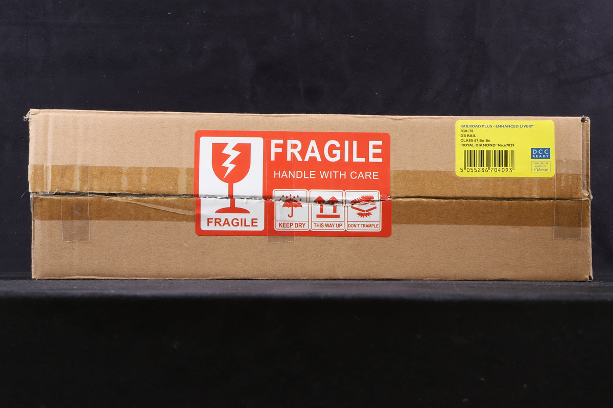 Hornby Railroad Plus OO R30178 Class 67 &#39;67029&#39; &#39;Royal Diamond&#39; DB Rail, DCC Fitted
