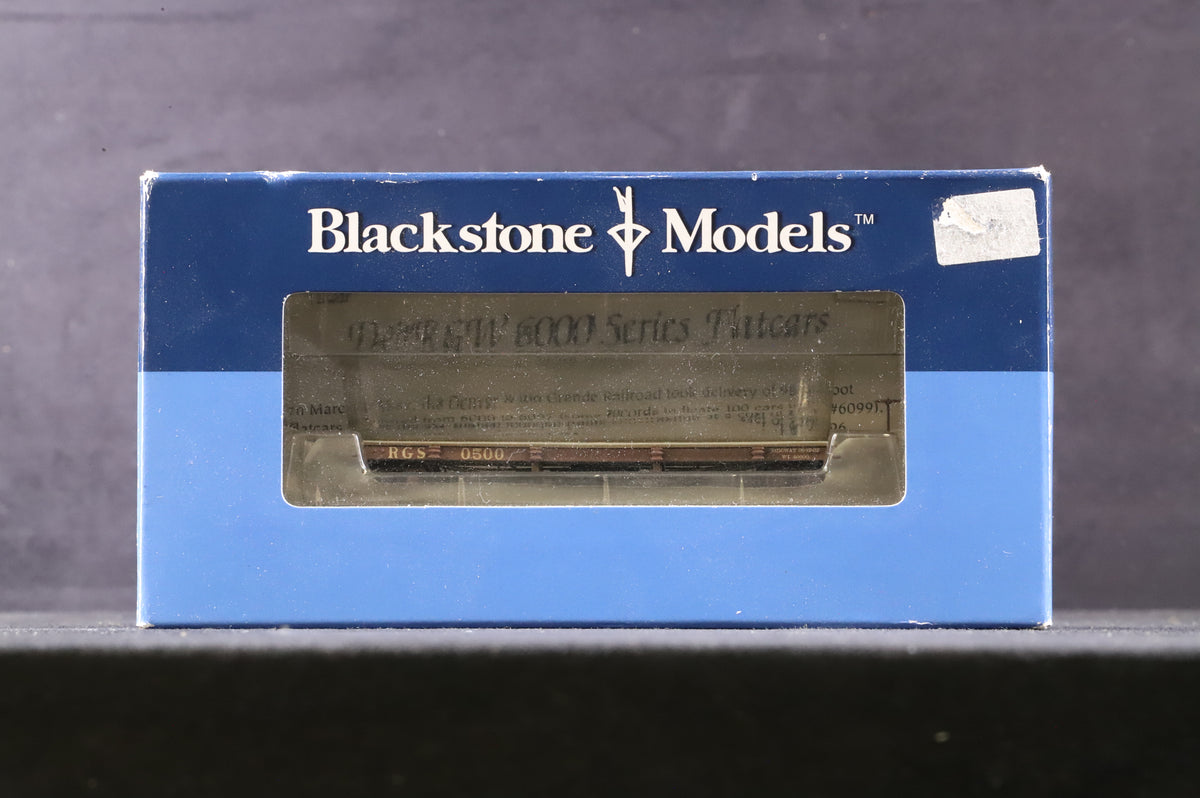 Blackstone HO Rake of 3 Assorted Rio Grande 30 Ft. Wagons - Weathered