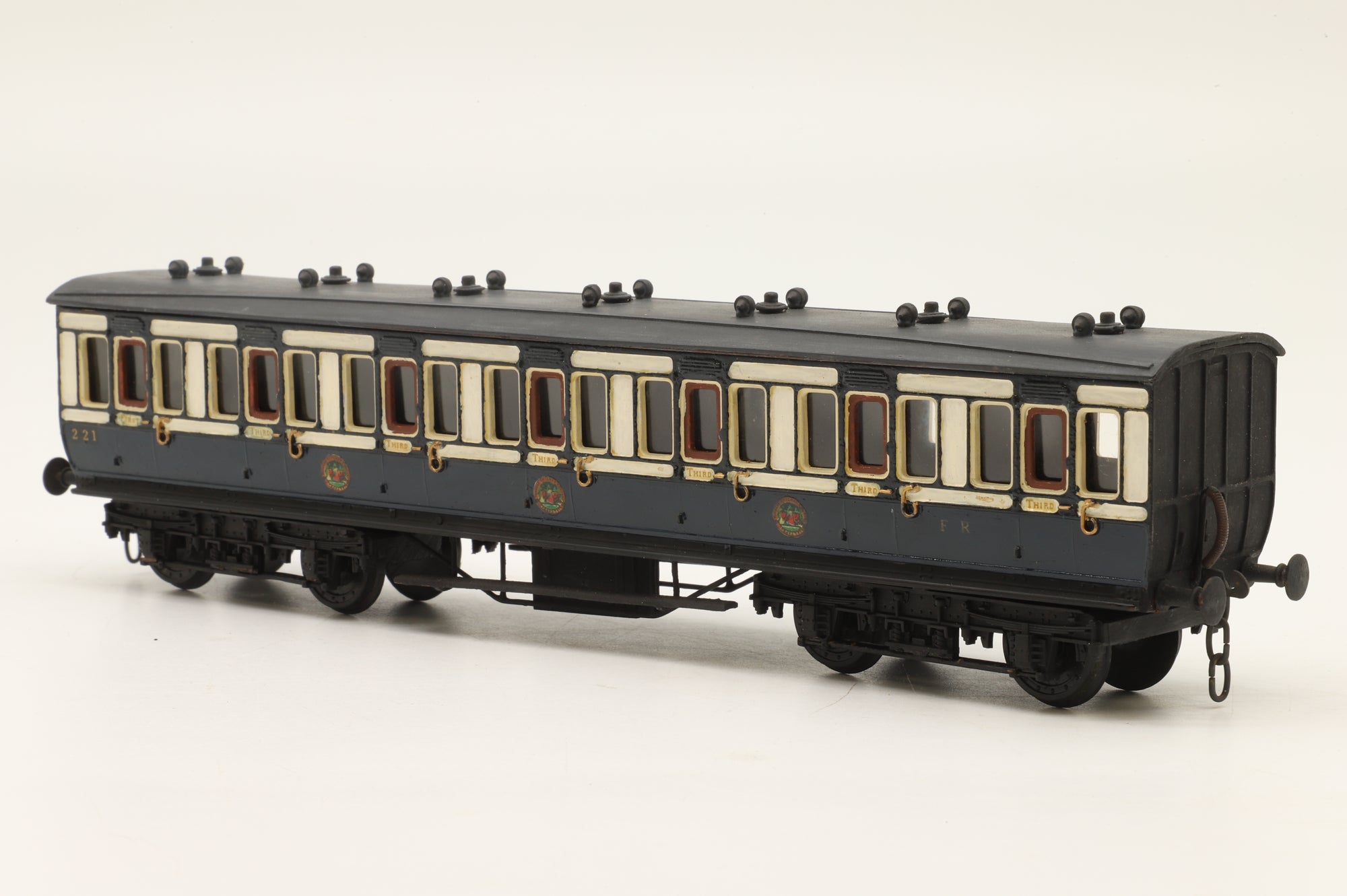 WORKSHOP Kit Built OO Rake Of 3 Furness Railway Coaches Blue & Cream