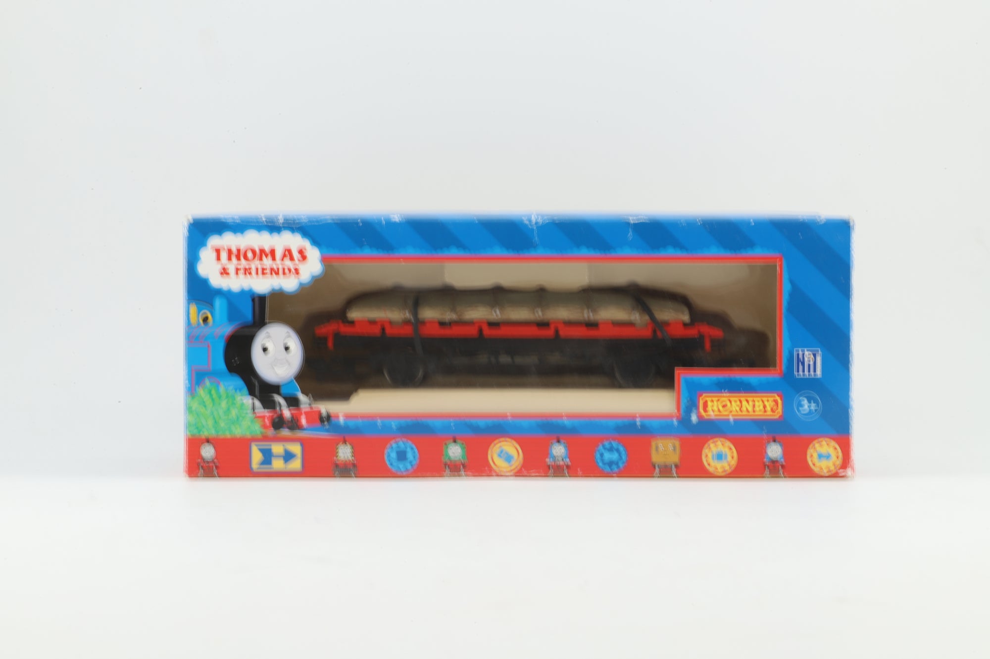 Hornby OO Rake of 3 Circus Flatbed Wagons, Inc. R9215 & 2 x 14, Thomas the Tank Range