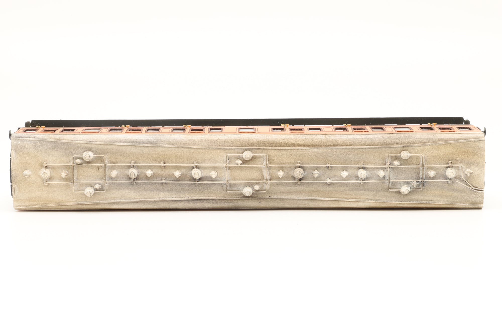 Roxey P4 Kit Built Rake of 4 LSWR Coaches, Weathered