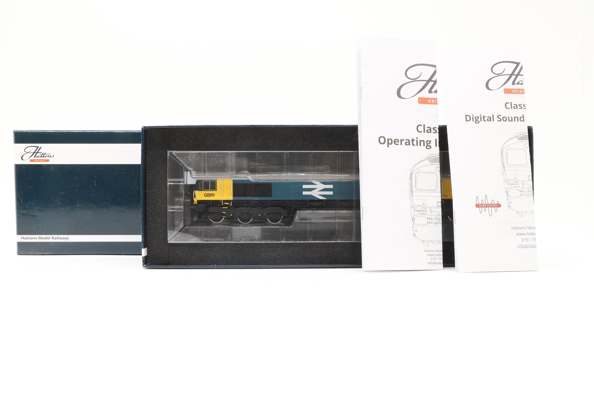 Hattons OO H4-66-031-S Class 66 '66789' BR Large Logo Blue GBRf 'British Rail 1948-1997' DCC Sound