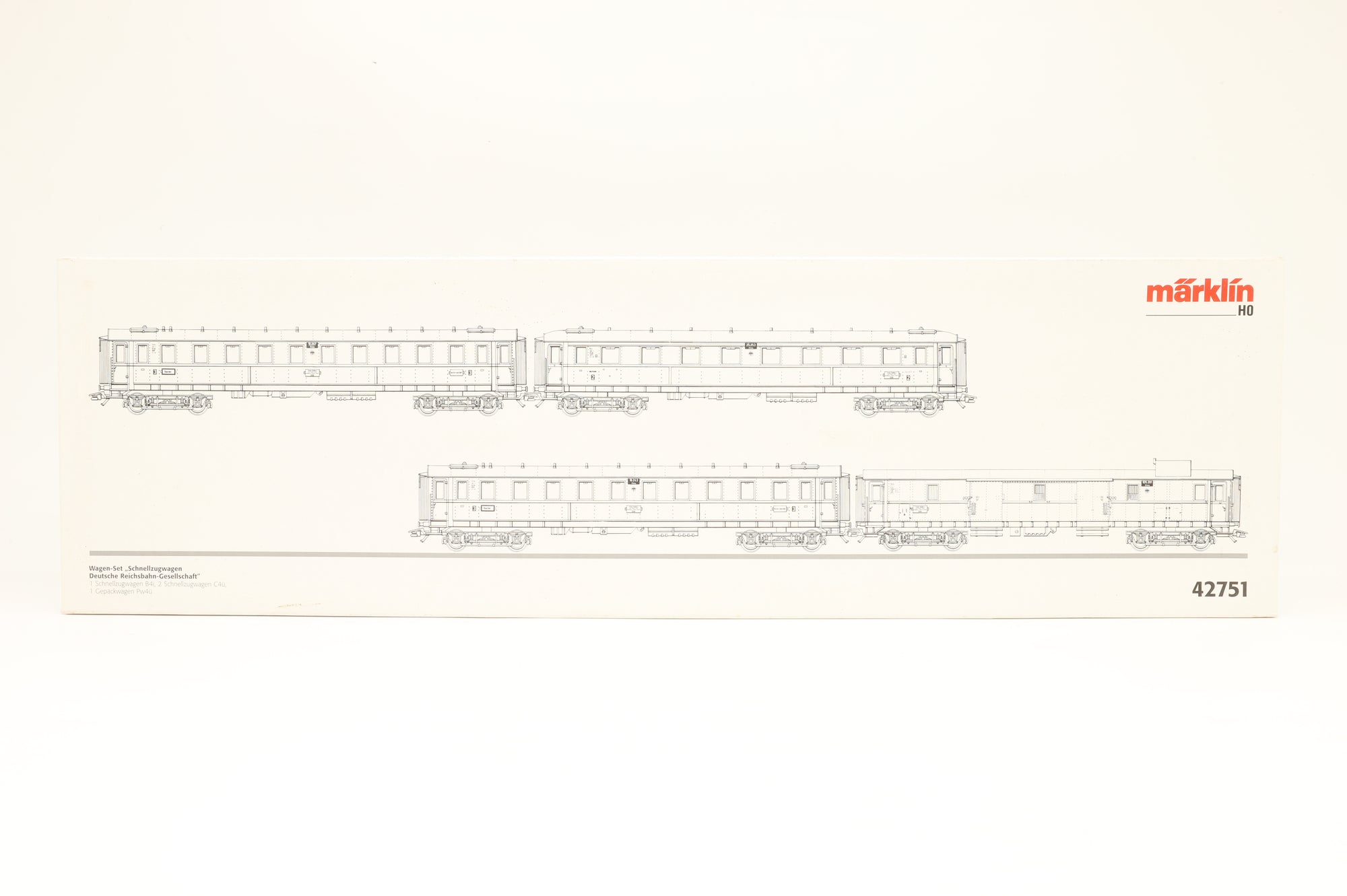 Marklin HO 42751 Set of 4 DRG Express Passenger Coaches
