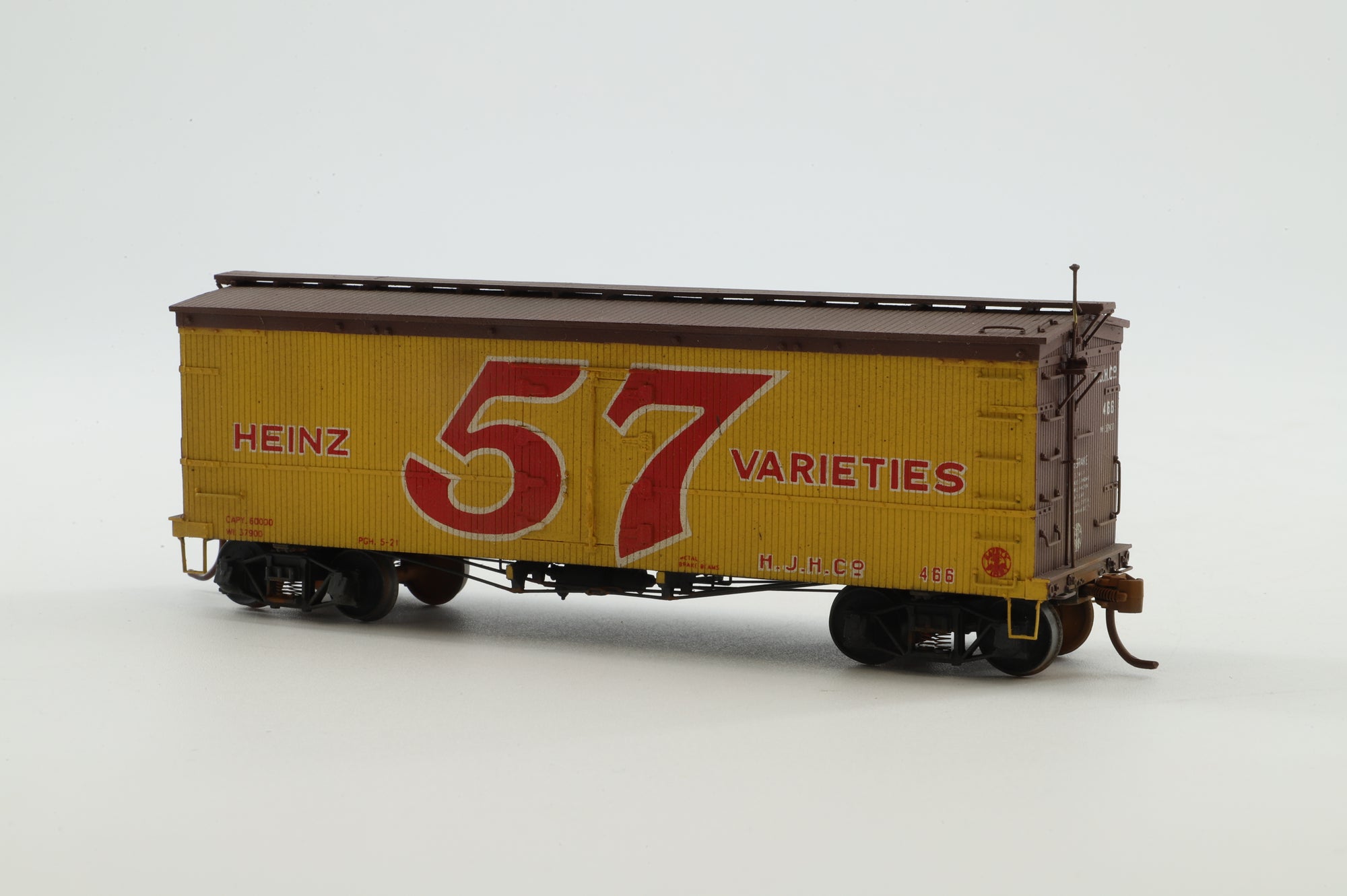 Westerfield HO Gauge Kit-Built BX-12 Box Car in a Heinz '57 Varieties' Custom Painted Livery - Weathered