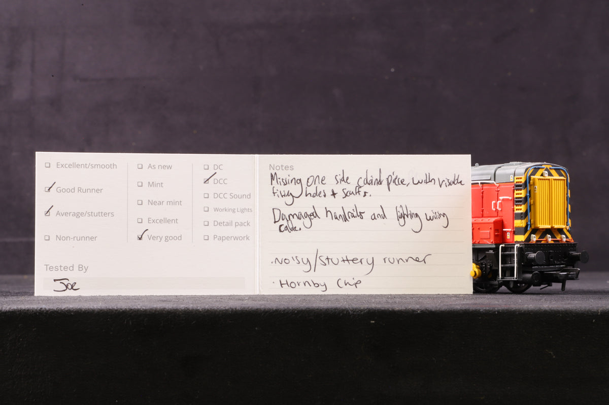 Bachmann OO 32-119 Class 08 08907 in DB Schenker Livery