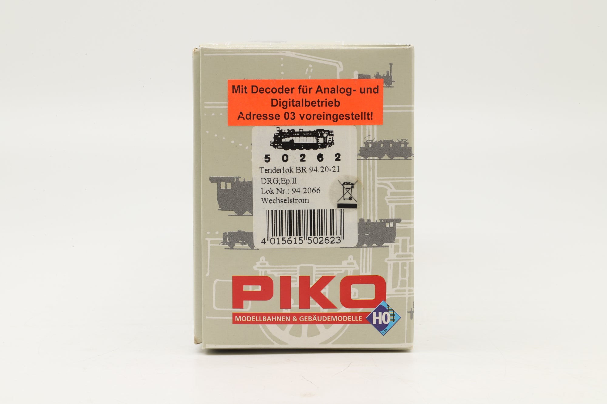 Piko HO 50262 BR 94 Steam Locomotive DCC Fitted 3 Rail