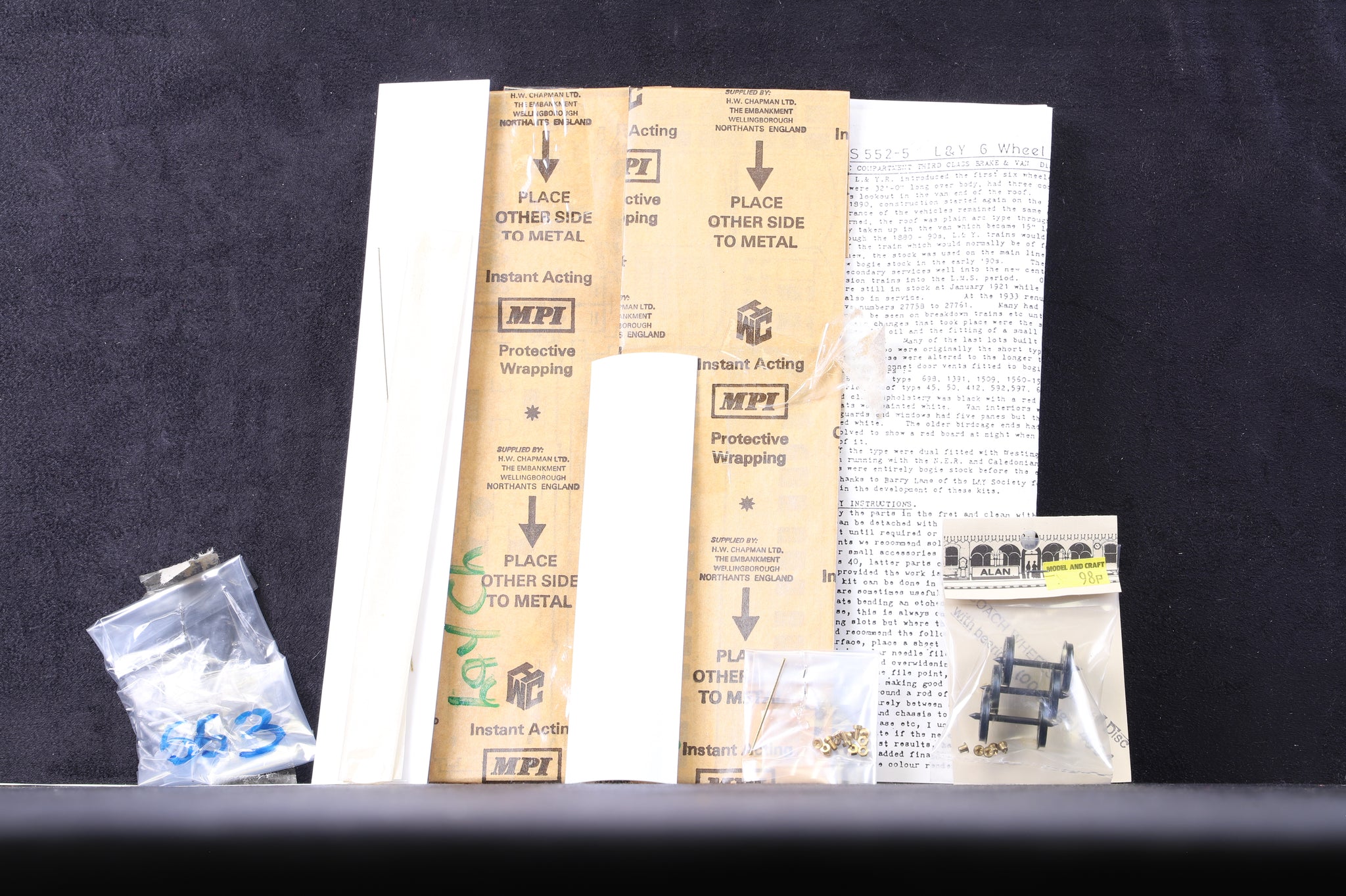 D&S Models OO 553 L&Y 3rd Composite Coach Clark Railworks