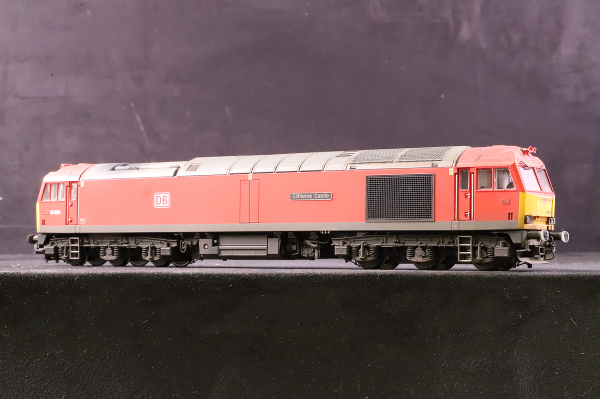 Hornby OO R3885 Class 60 60024 &#39;Clitheroe Castle&#39; in DB Livery - DCC Sound &amp; Weathered