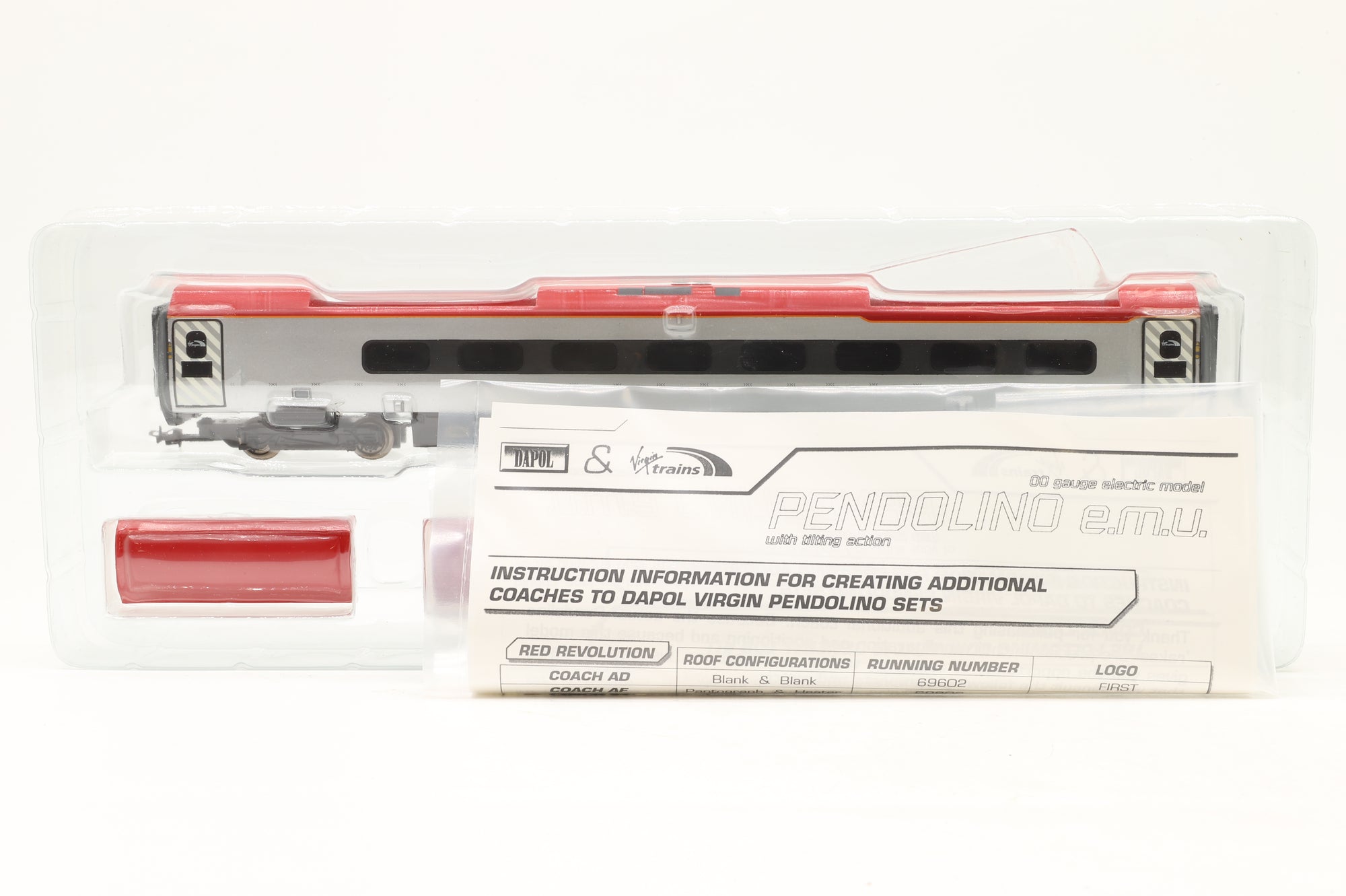Dapol OO DPC-01 Pendolino EMU Additional Centre Coach