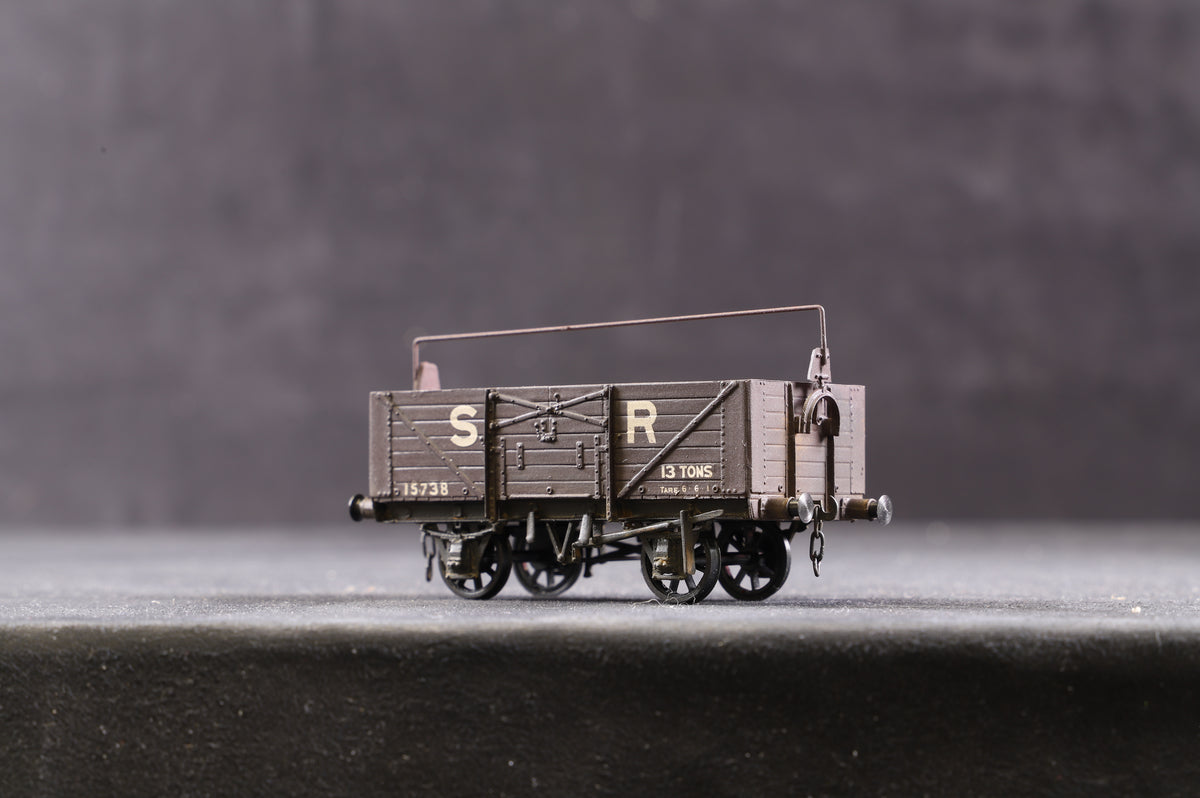 P4 Kit Built Rake Of 6 SR Weathered Wagons