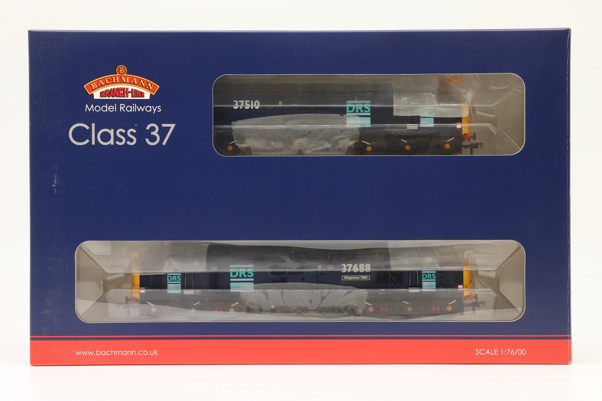 Bachmann OO 32-381U Class 37/5 Twin Pack 37510 & 37688 'Kingmoor TMD' in DRS Liveries
