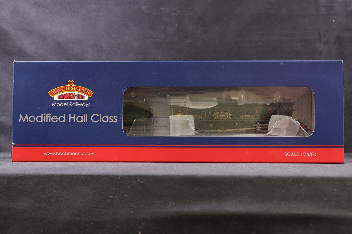 Bachmann OO 31-780 Modified Hall &#39;6988&#39; &#39;Swithland Hall&#39; BR Green L/C