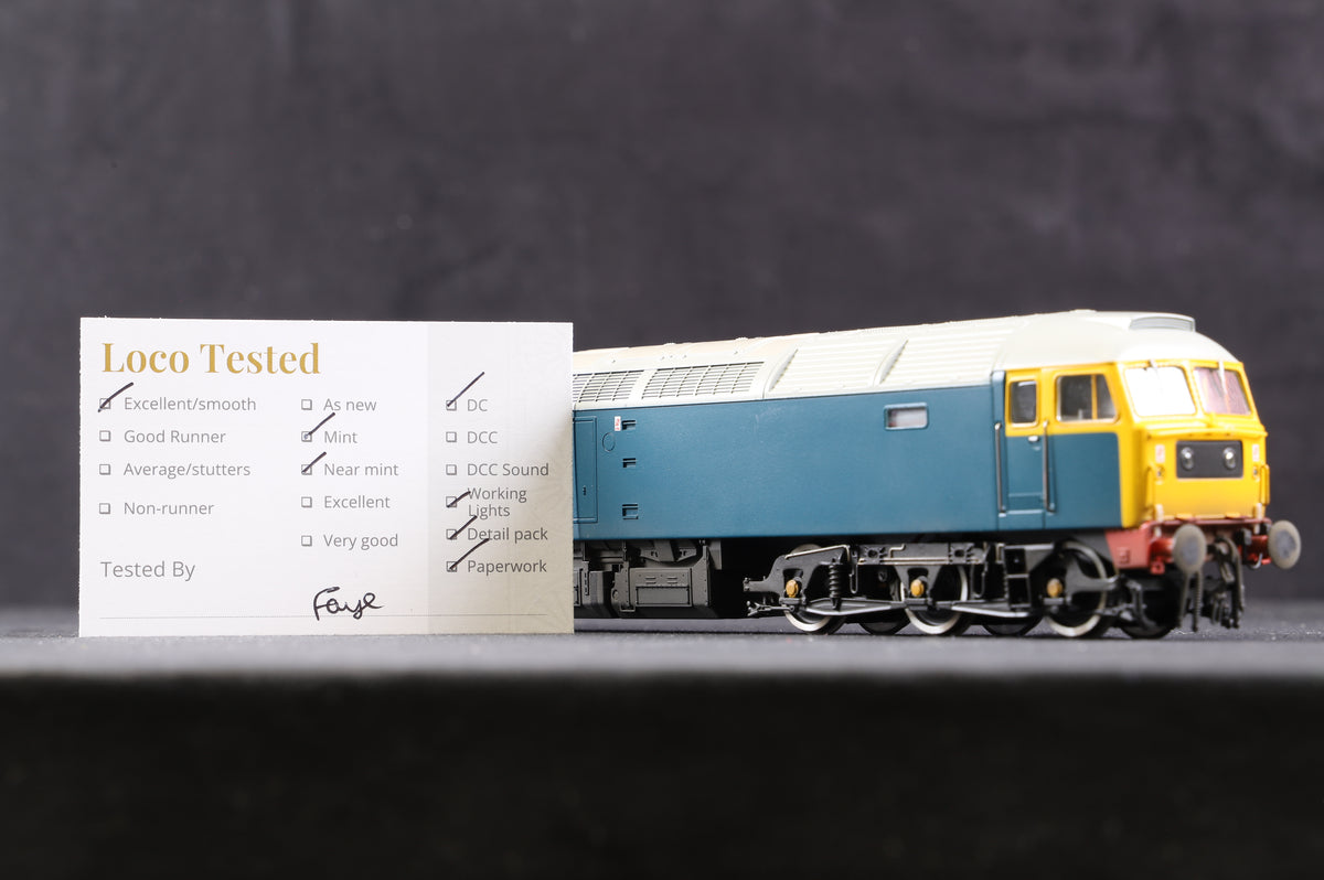 Bachmann OO 32-800Z Cl. 47 &#39;47163&#39; BR Blue &#39;Silver Jubilee/Union Jack Livery&#39;, Model Zone Excl. 180/504, Weathered