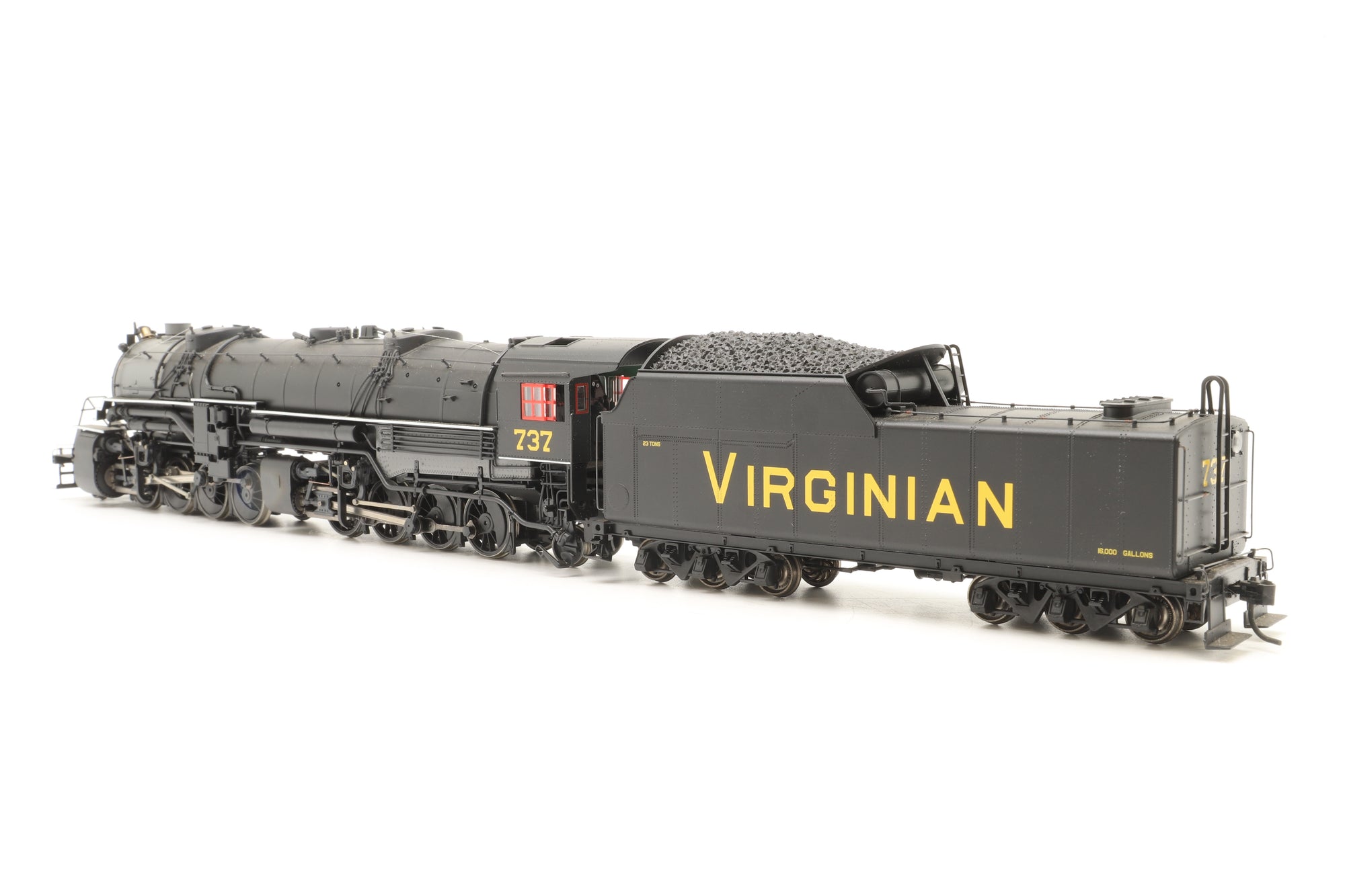 Roco HO 2-8-8-2 'Mallet' '737' Virginian Lined Black