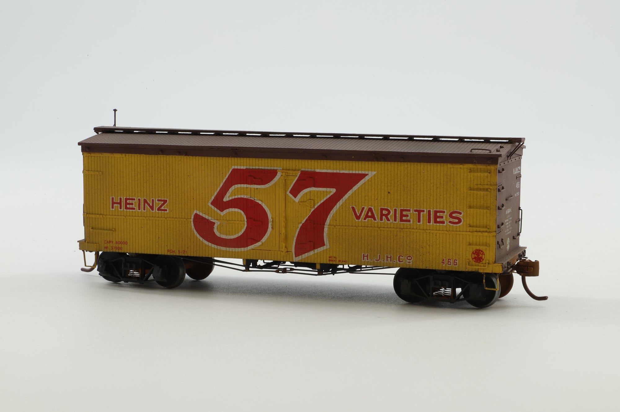 Westerfield HO Gauge Kit-Built BX-12 Box Car in a Heinz '57 Varieties' Custom Painted Livery - Weathered