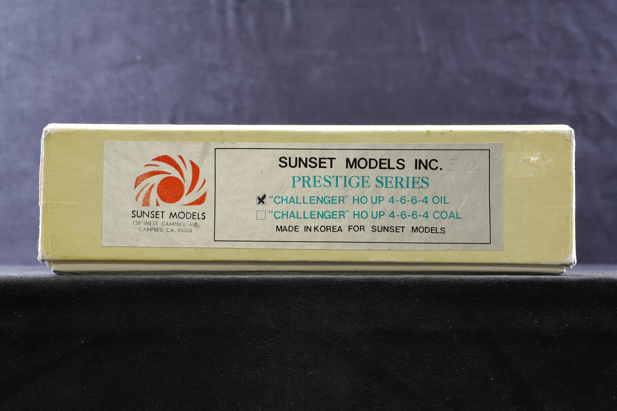 Sunset Models HO Brass Challenger UP 4-6-6-4 Oil &#39;3702&#39; Steam Locomotive, Weathered