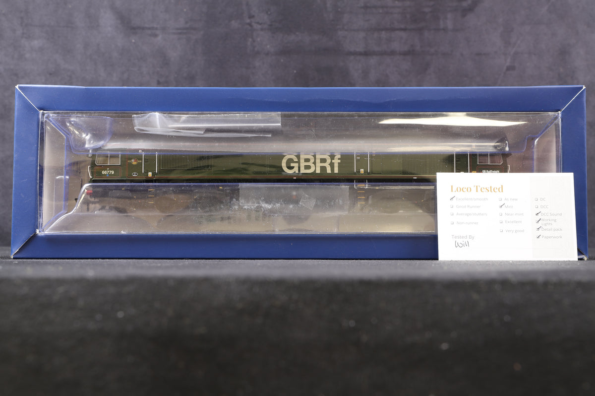 Bachmann OO 32-983SF Class 66 &#39;66779&#39; &#39;Evening Star&#39; GBRf, DCC Sound