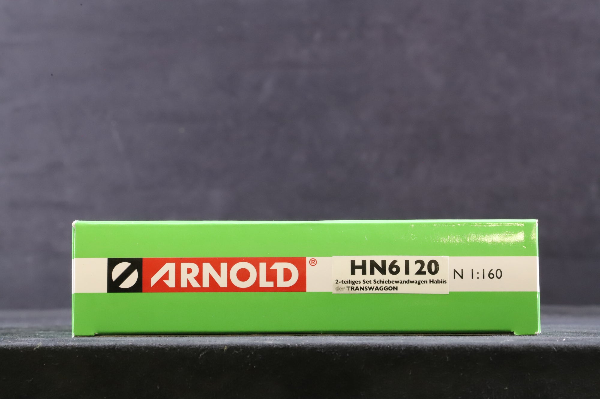 Arnold N Gauge HN6120 Twin Pack of Transwaggons in Brown/Silver/Yellow Livery