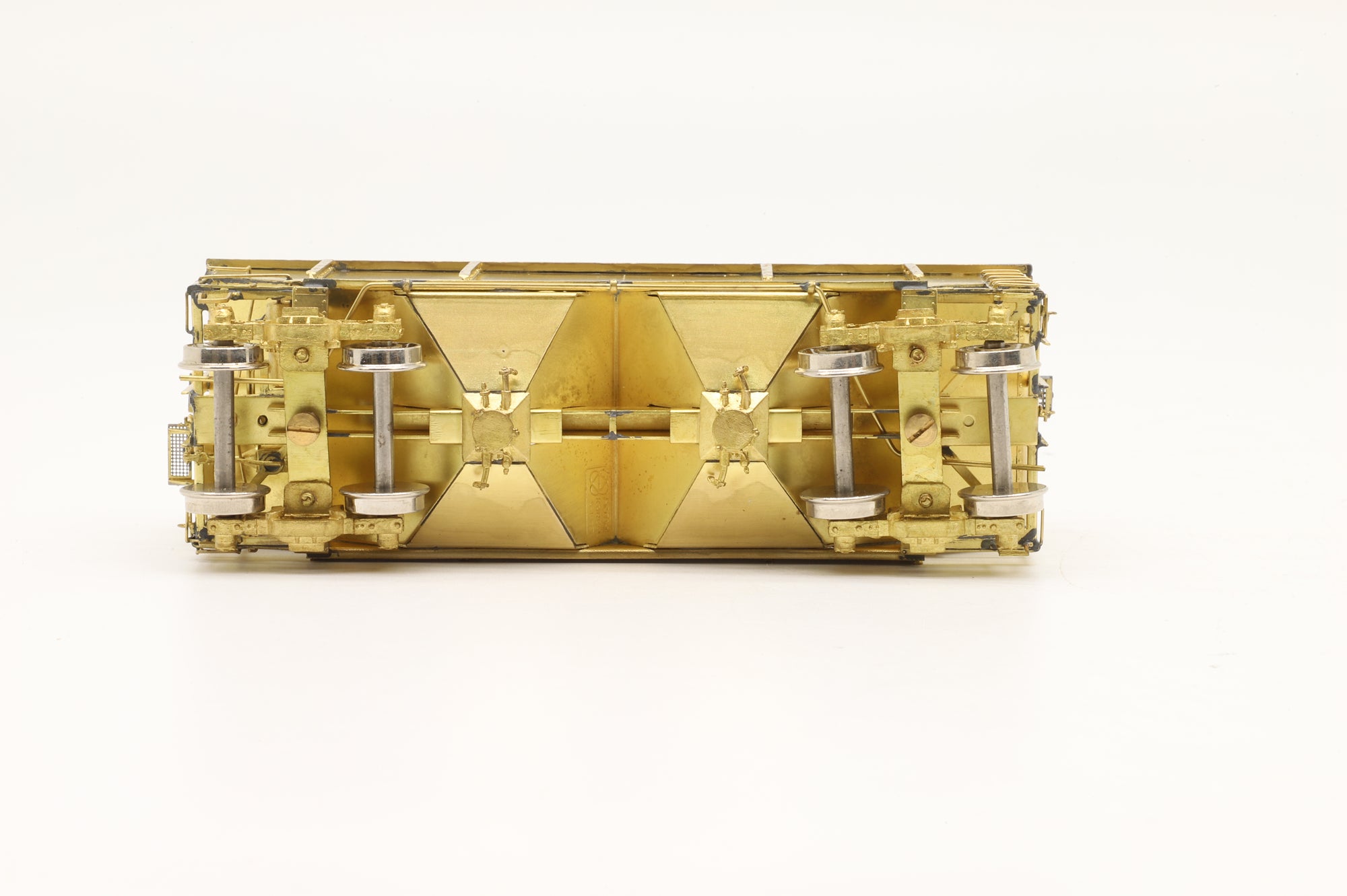 Overland Models Inc. HO Brass OMI-3075 GN/BN Sand Car W/8 Round Roof Hatches Unpainted
