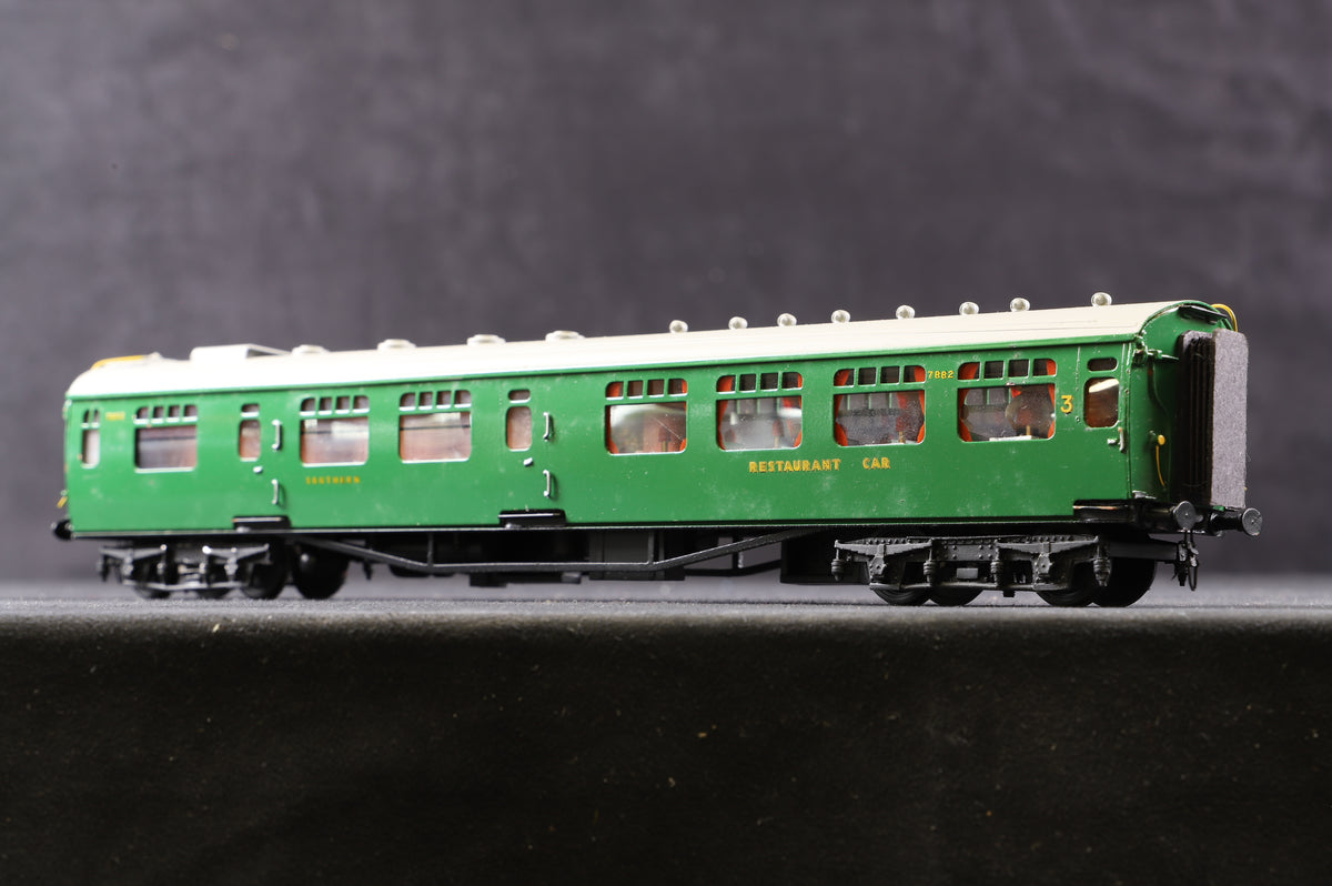 Lawrence Scale Models OO Rake Of 4 SR Green Bulleid Coaches Require TLC