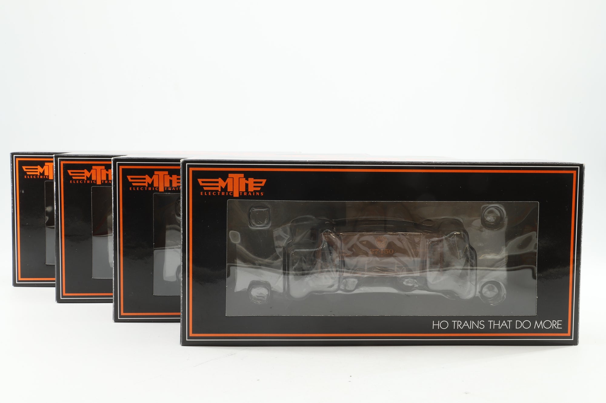 MTH HO 80-90089 4-Pack of 70T Centre Discharge Ore Cars in DMIR Livery