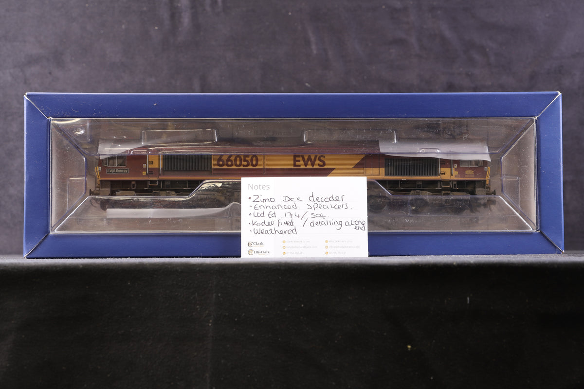 Bachmann OO 32-725X Class 66 &#39;66050&#39; EWS Weathered Ltd Ed 174/ 504, DCC Sound