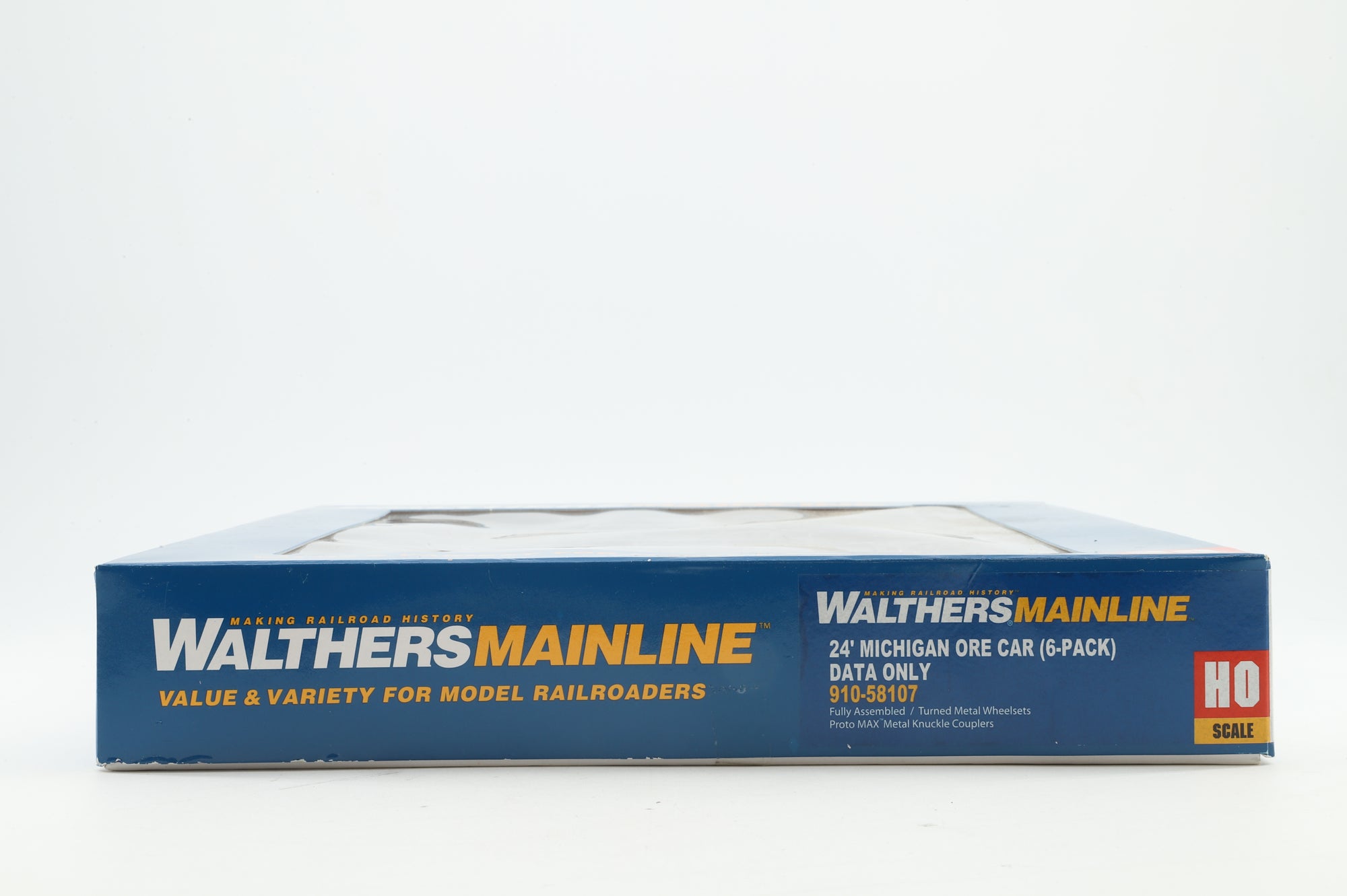 Walthers HO 910-58107 6-Pack of 24' Michigan Ore Cars in DMIR Brown - Pro-Customised/Weathered