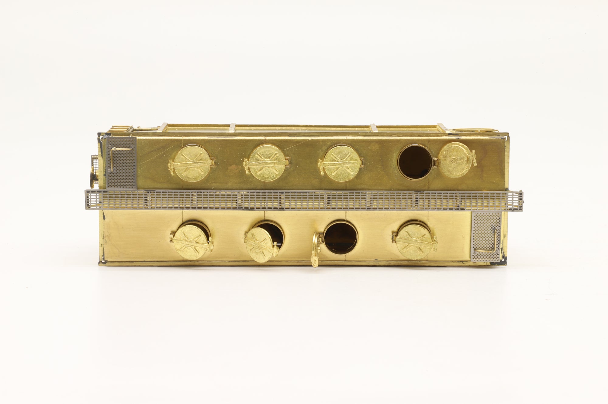 Overland Models Inc. HO Brass OMI-3075 GN/BN Sand Car W/8 Round Roof Hatches Unpainted