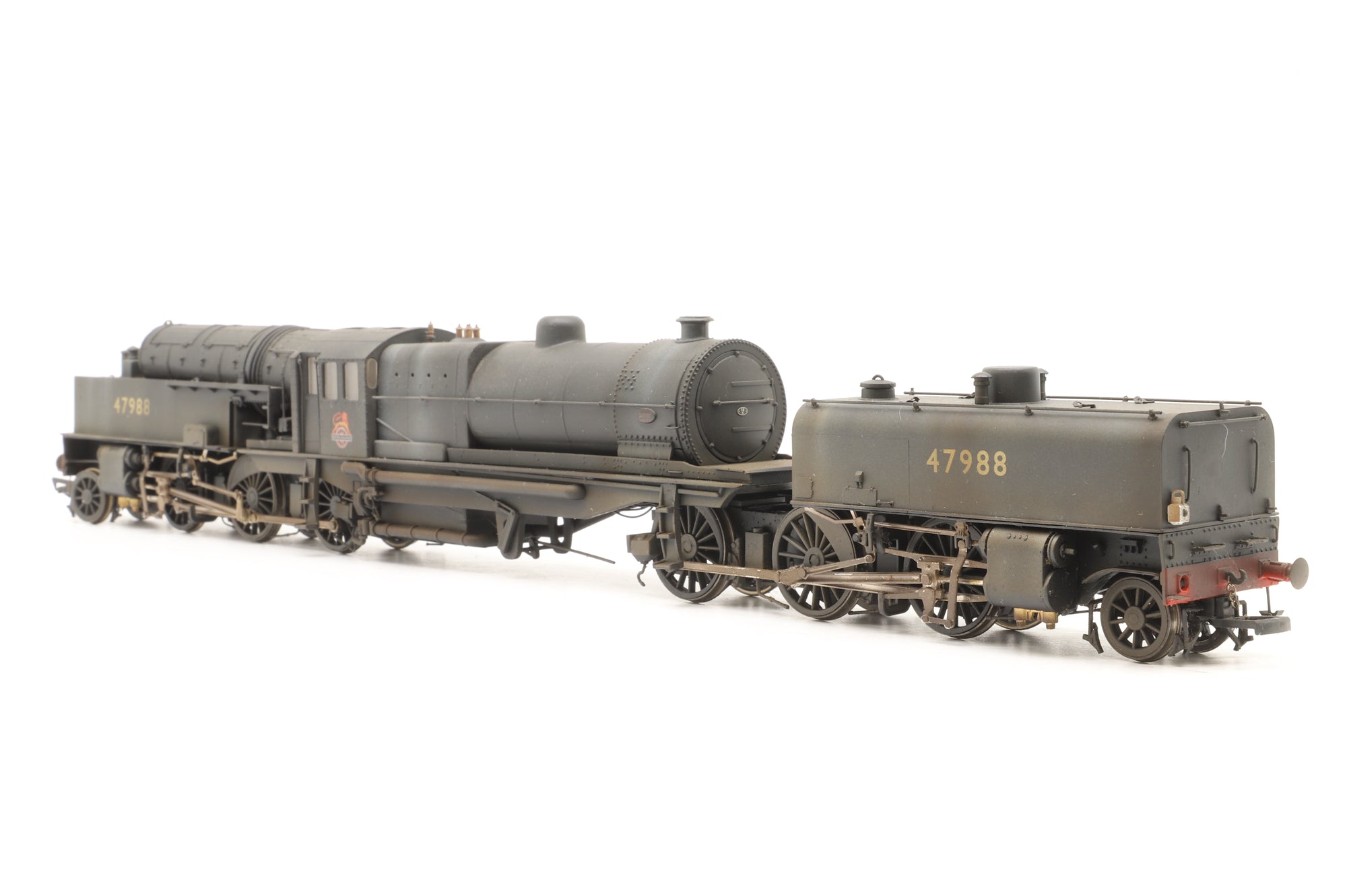 Heljan/Hattons OO 266219 Beyer Garratt 2-6-0 0-6-2 47988 in BR Black w/ Early Crests – Weathered