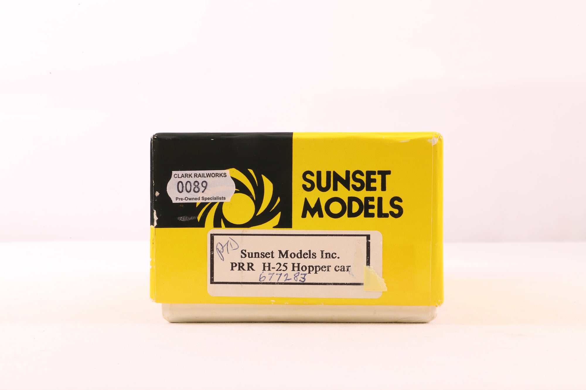 Sunset Models HO Brass HO-25 Hopper PRR Class H25 C/P Tolf w/ Light Weathering '677283'