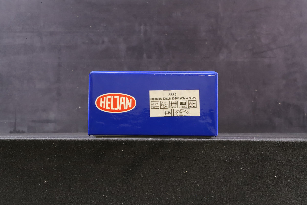 Heljan OO 3332 Class 33/2 Diesel &#39;33201&#39; Engineers Grey &amp; Yellow &#39;Dutch&#39; Livery