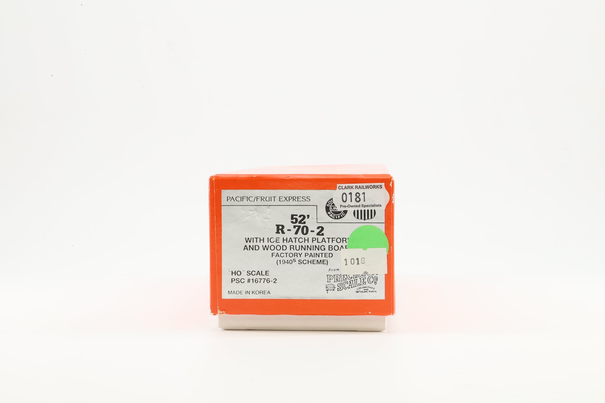 Precision Scale Co. HO Brass 16776-2 52' R-70-2 Ventilated/Refridgerated Box Car No.200001 in Union Pacific Fruit Express Livery