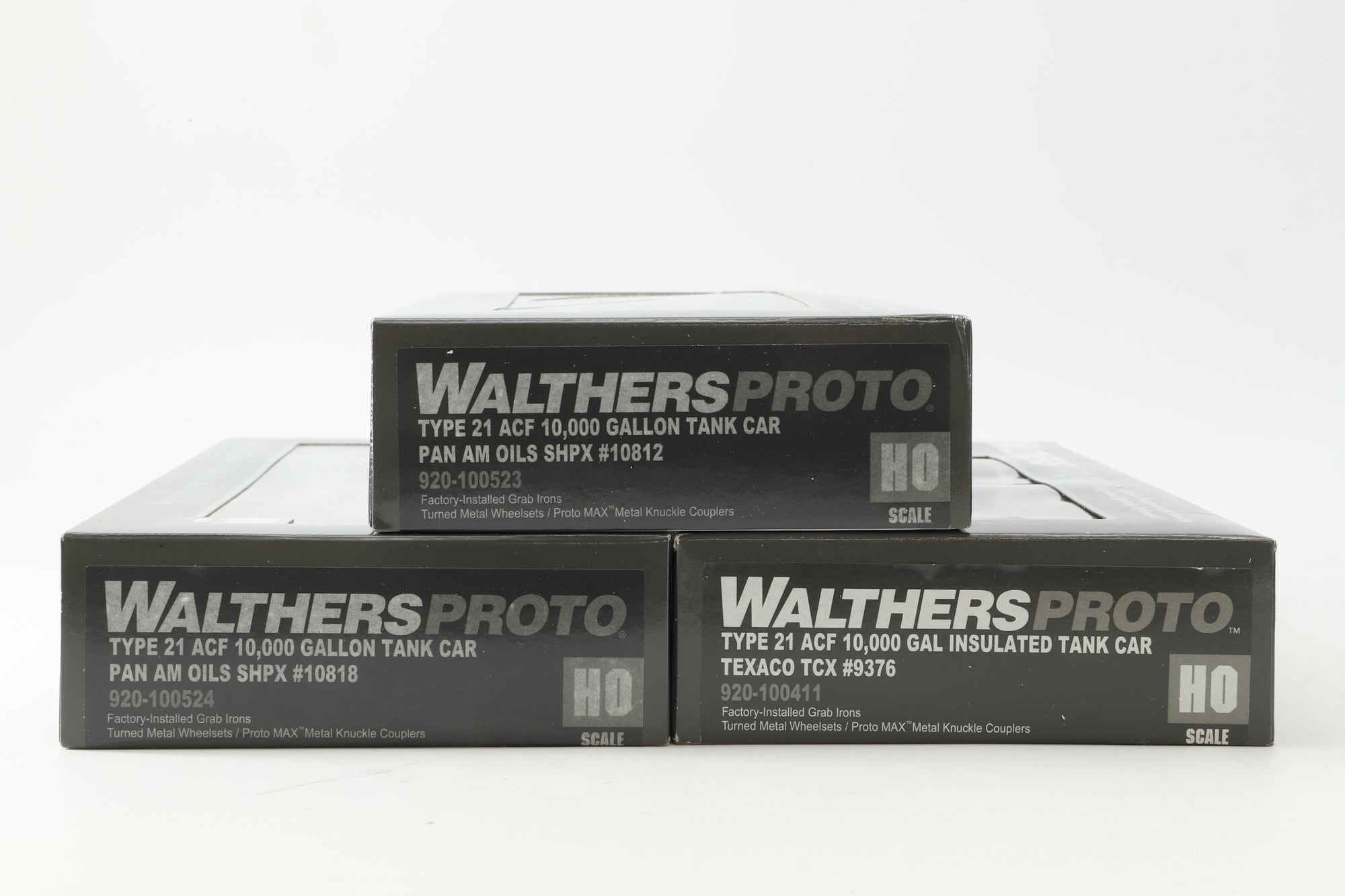 Walthers HO Rake Of 3 Assorted Tank Cars Inc. 920-100523, 920-100411 & 920-100524