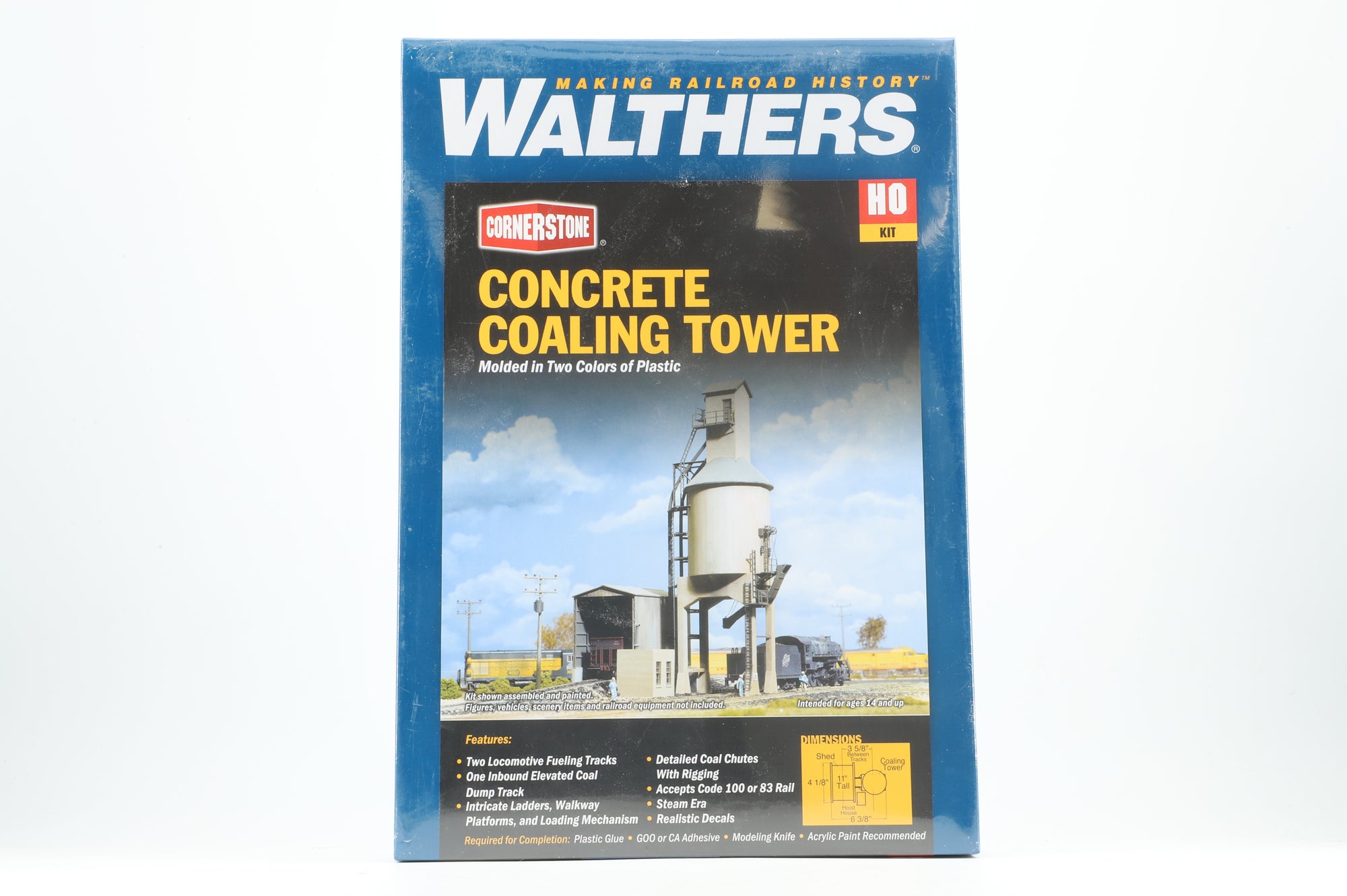 Walthers HO 933-3042 Concrete Coaling Tower Kit