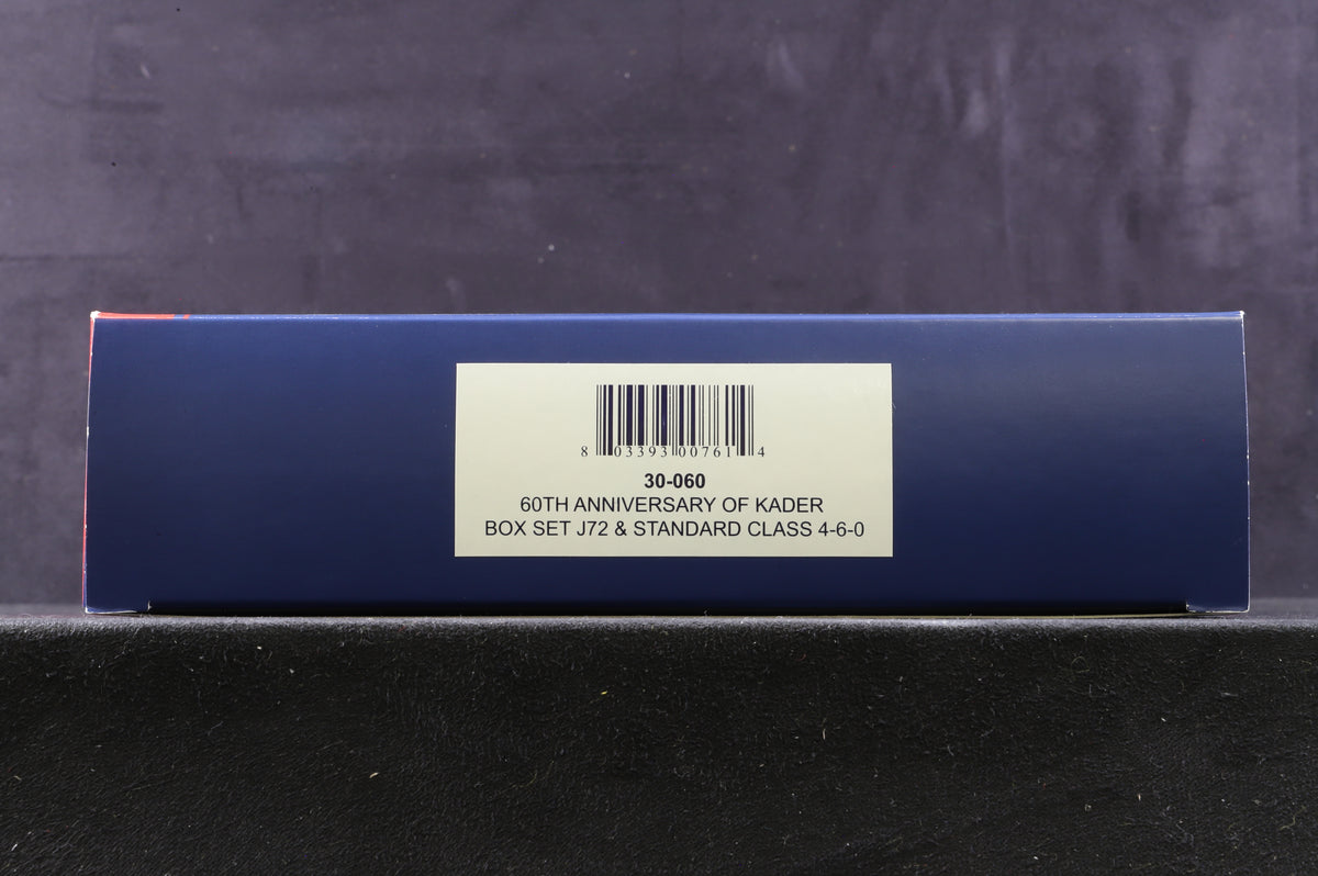 Bachmann OO 30-060 60th Anniversary of Kader LNER J72 &#39;581&#39; &amp; Standard Class 4MT &#39;75001&#39; BR Green Ltd Ed 333/ 1000