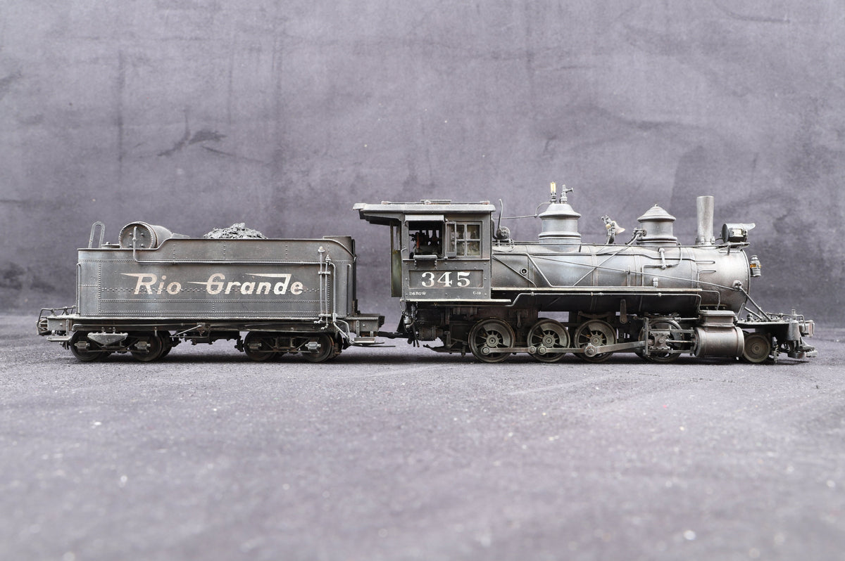 Iron Horse Models / KTM On3 D&amp;RGW C-19 2-8-0 &#39;345&#39;, Professionally Weathered &amp; Detailed