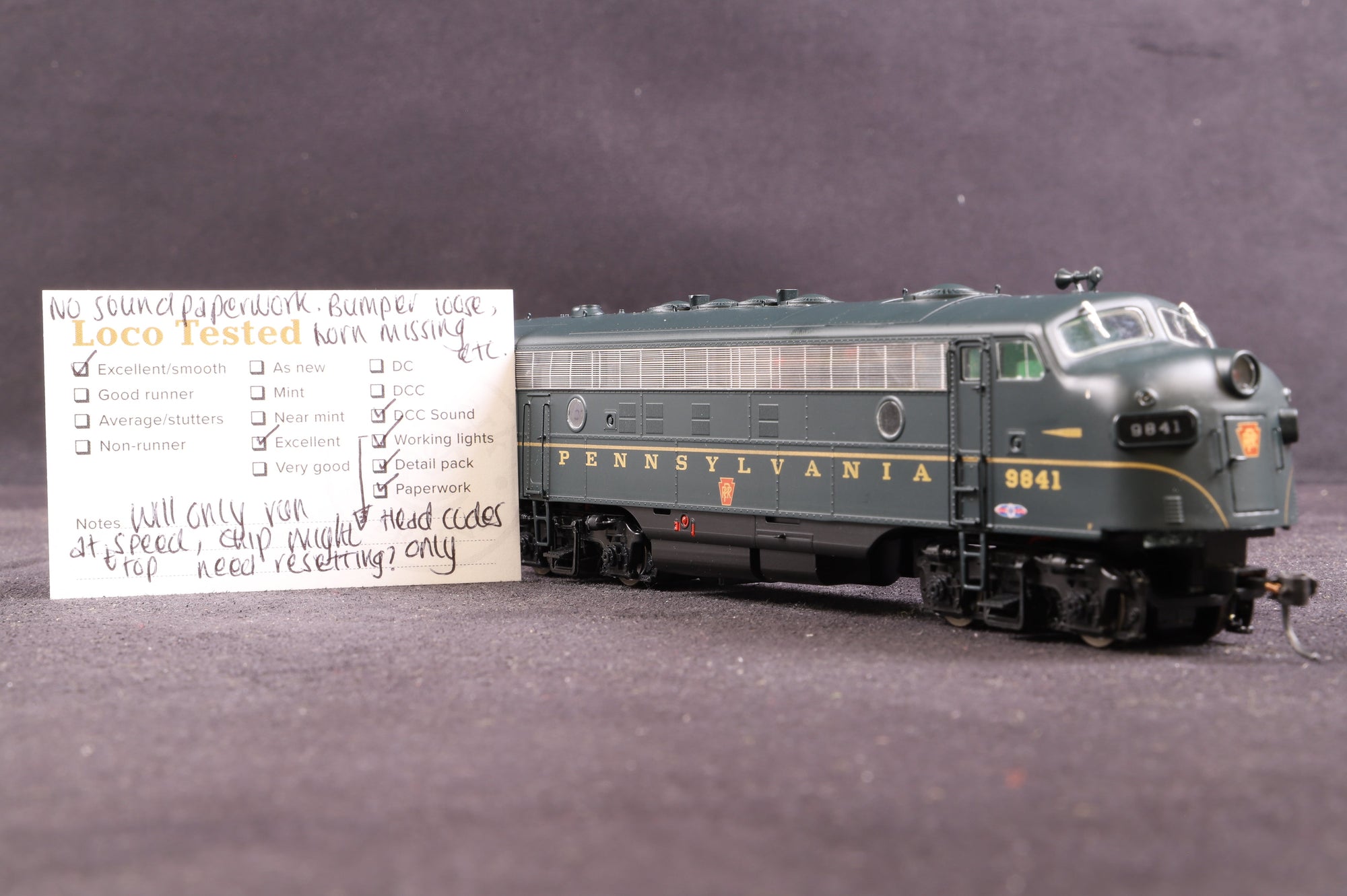 Intermountain HO 49943S-02 EMD FP7 Loco Pennsylvania '9841', DCC Sound