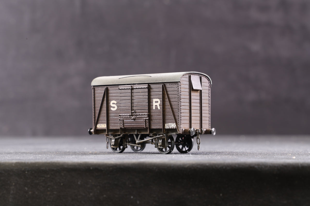 P4 Kit Built Rake Of 6 SR Weathered Wagons