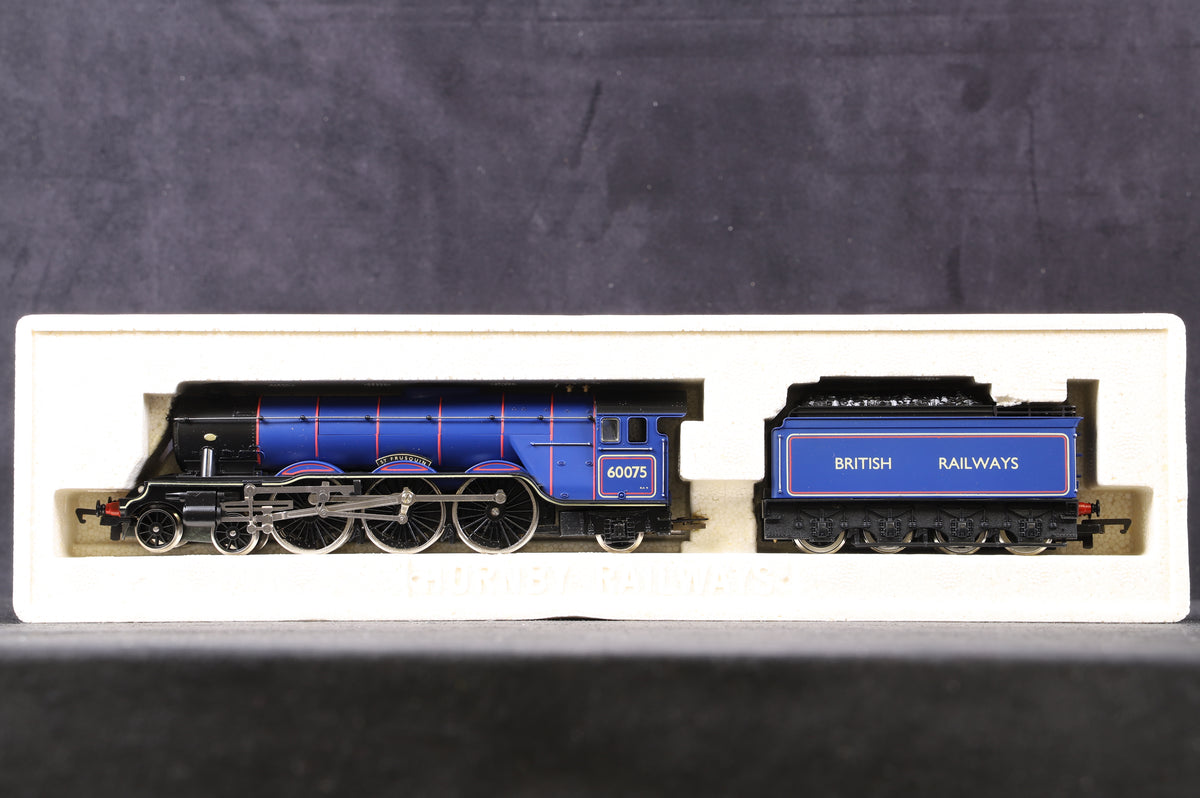Hornby Toplink OO R2036 BR Class A3 &#39;60075&#39; &#39;St Frusquin&#39; BR Lined Experimental Purple Livery