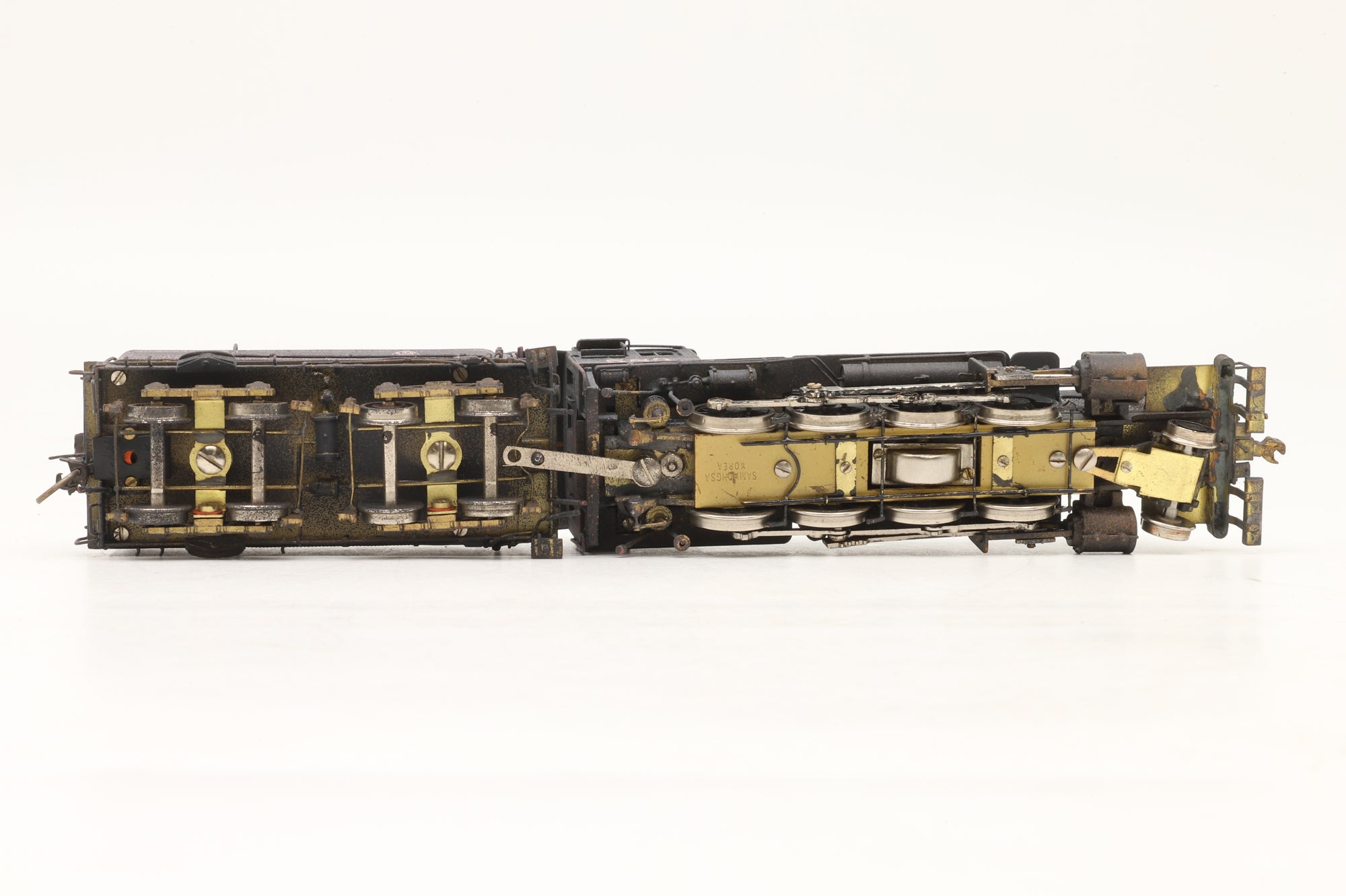 Key Imports/Samhongsa HO Brass 583 Class 2-8-0 Consolidation #583 D&RGW Black, Custom Painted & Weathered