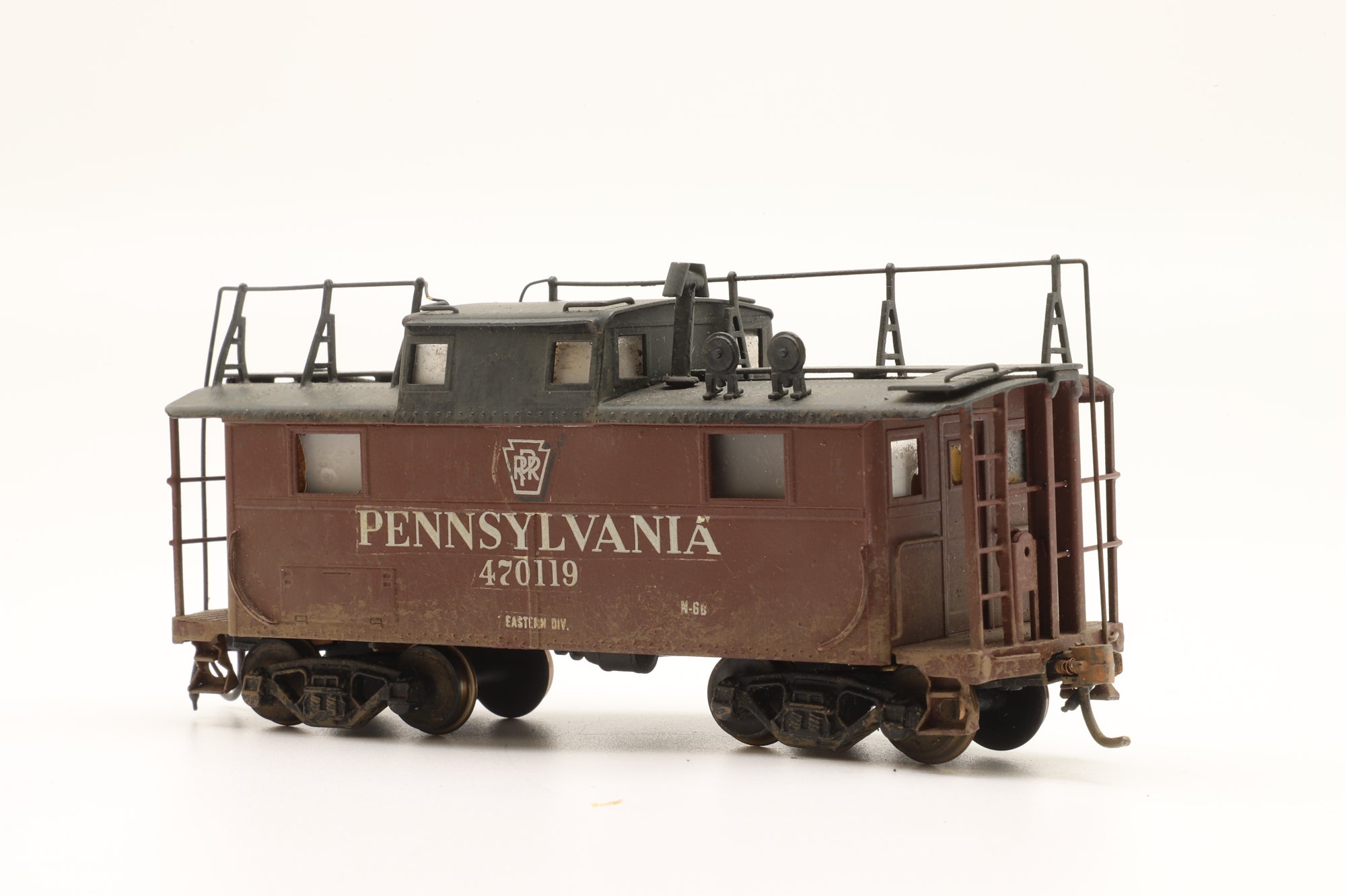 Alco Models HO Brass PRR N-5B '470119' Eastern Division, Weathered