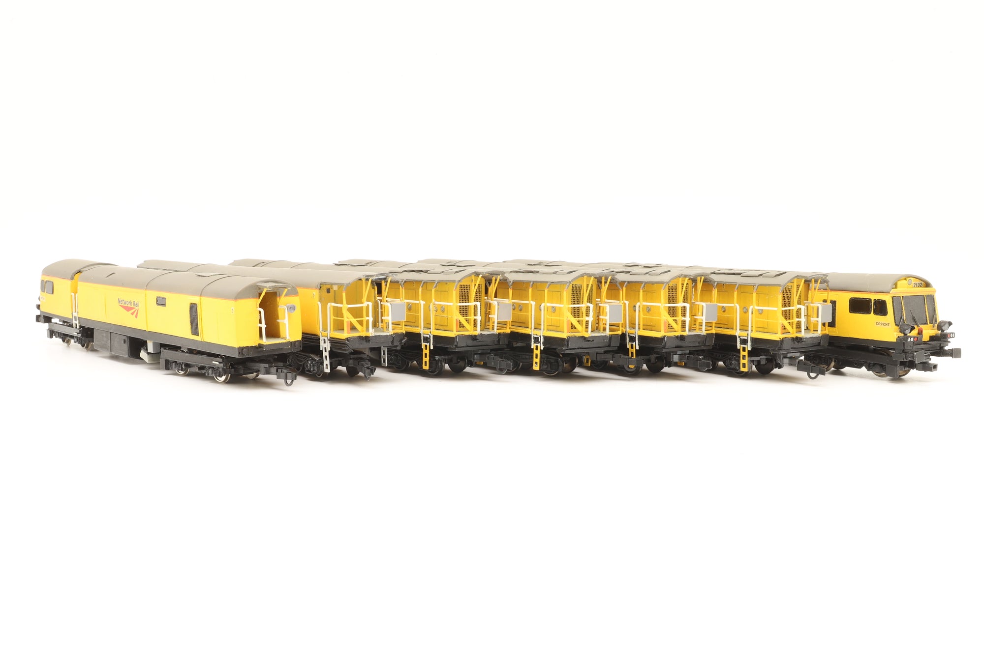 Custom/Scratch Built OO Network Rail C44 7-Unit Rail Grinder