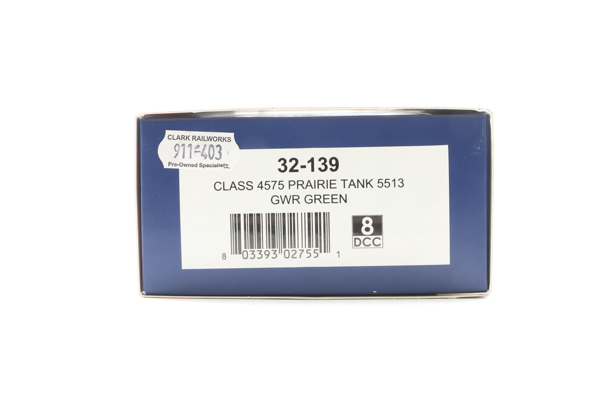 Bachmann OO 32-139 Class 4575 Prairie Tank '5513' GWR Green
